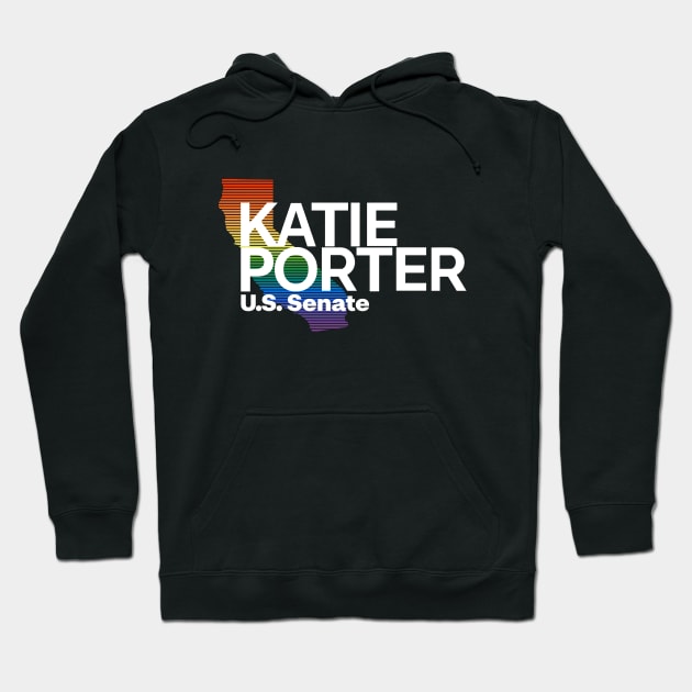 Katie Porter 2024 LGBTQ | Gay Pride US Senate Election Hoodie by BlueWaveTshirts